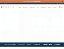 Tablet Screenshot of copperclothing.com